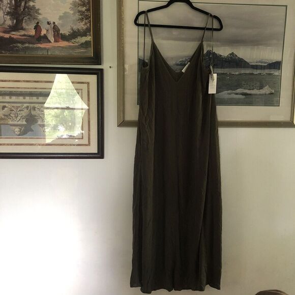 Treasure & Bond Dresses & Skirts - Treasures & Bond Olive Green Maxi Dress Plus Size 3X Nordstrom New A3312